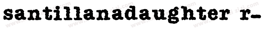 santillanadaughter r字体转换